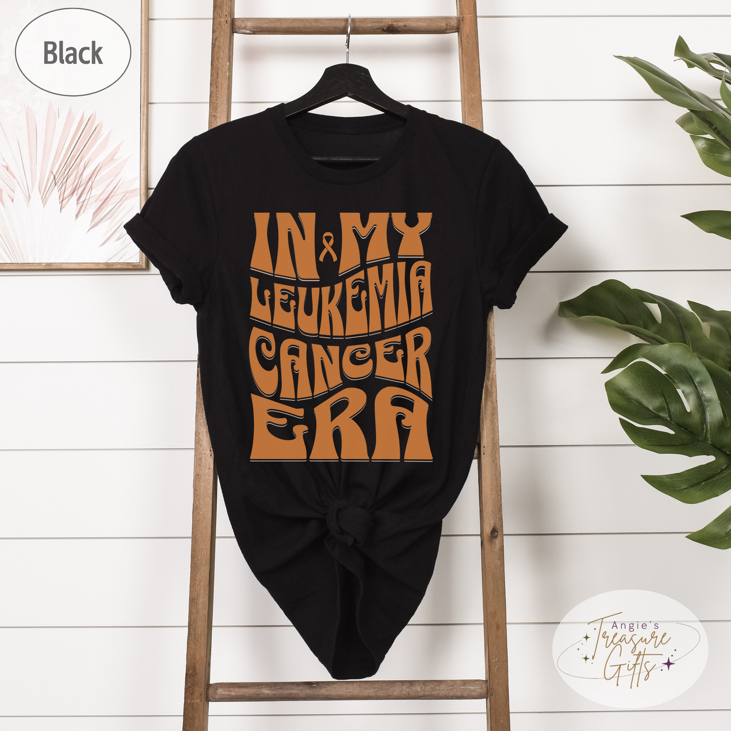 In My Leukemia Era Shirt – Orange Awareness Ribbon – Bella Canvas 3001 Unisex Tee – Cancer Support Gift