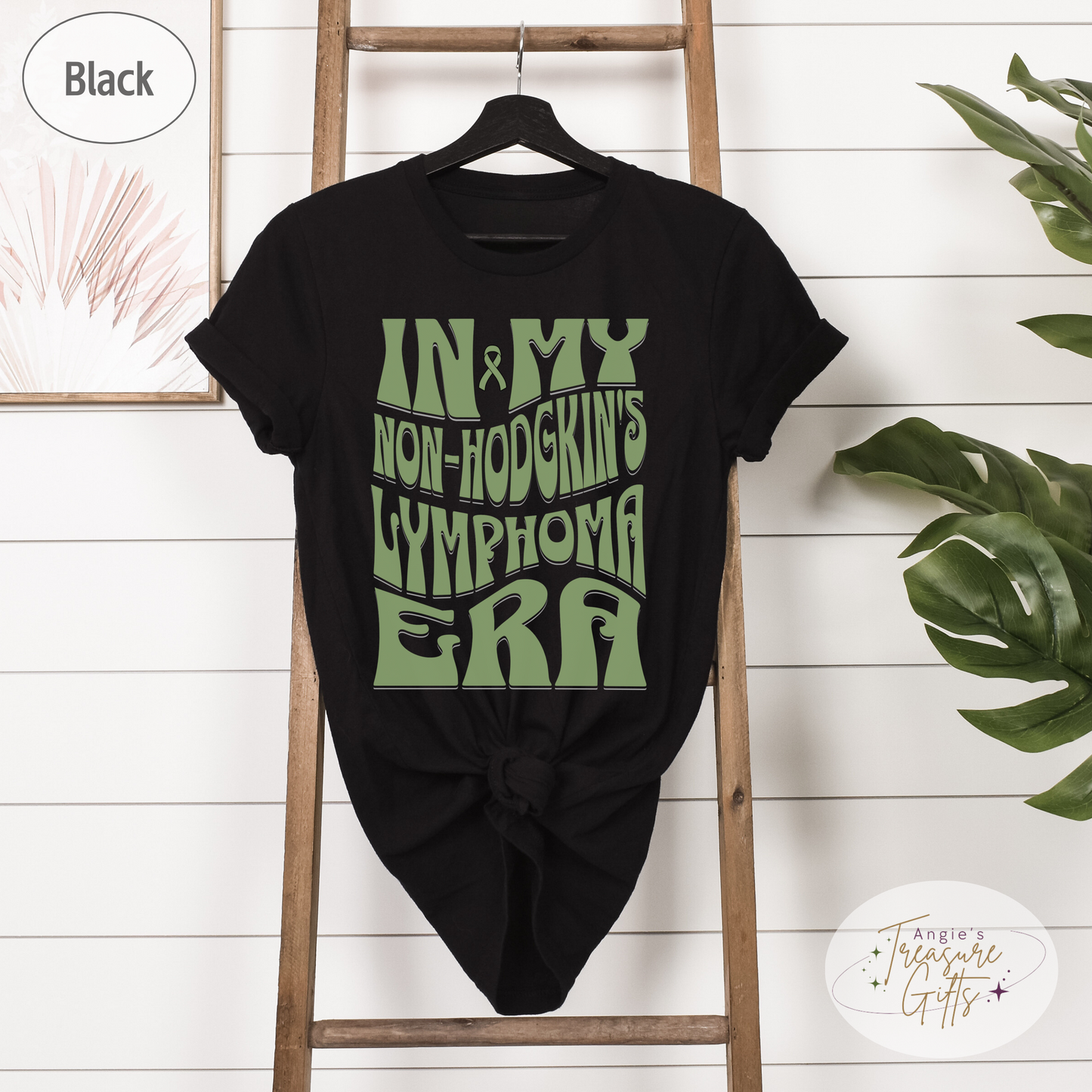In My Non-Hodgkin’s Lymphoma Era Shirt – Lime Green Awareness Ribbon – Bella Canvas 3001 Unisex Tee – Cancer Support Gift