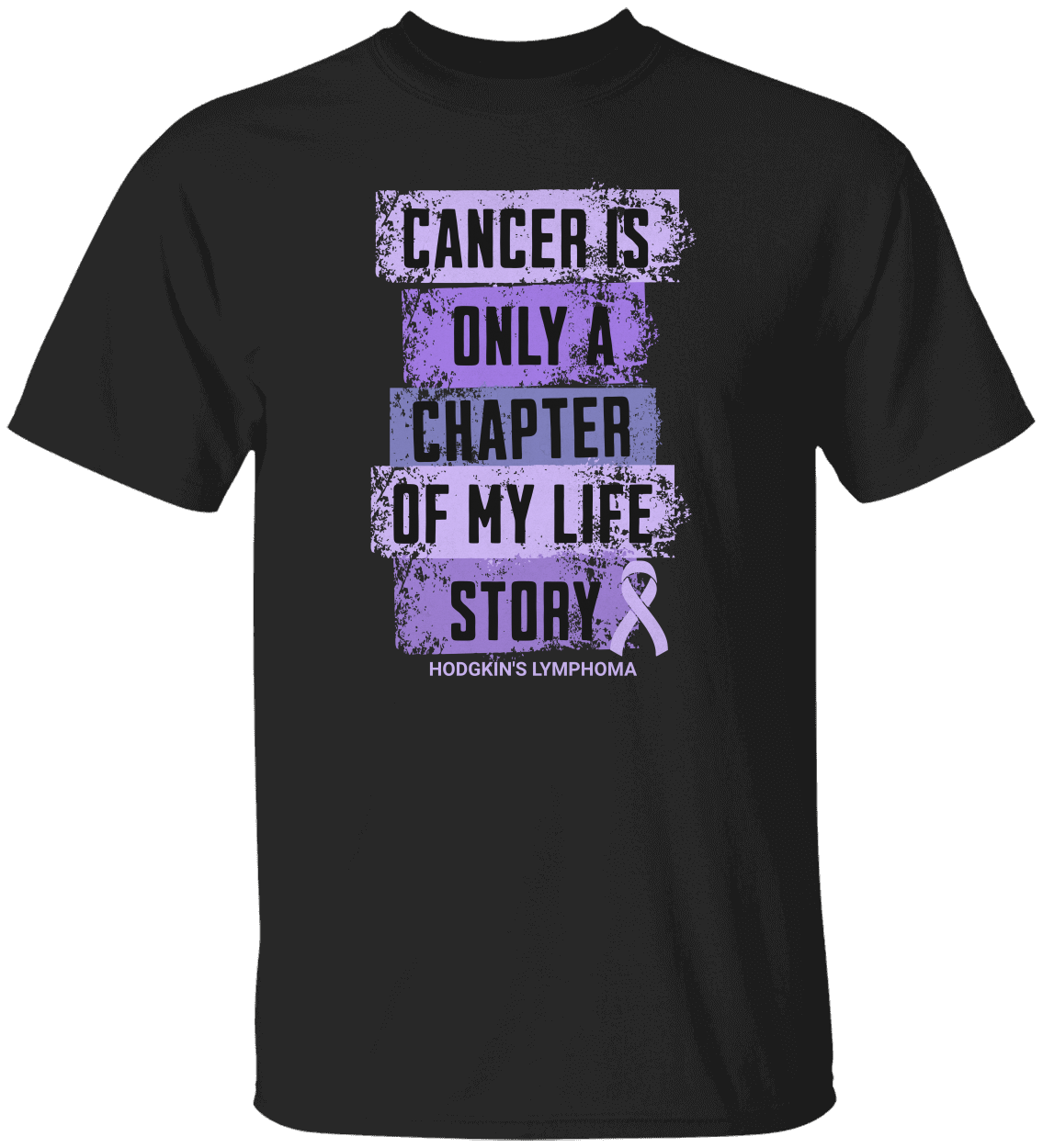 Hodgkin's Lymphoma Cancer T-Shirt – Purple Ribbon Survivor Tee – Unisex Cancer Awareness Shirt - Small to 6XL Plus Size - Support Squad