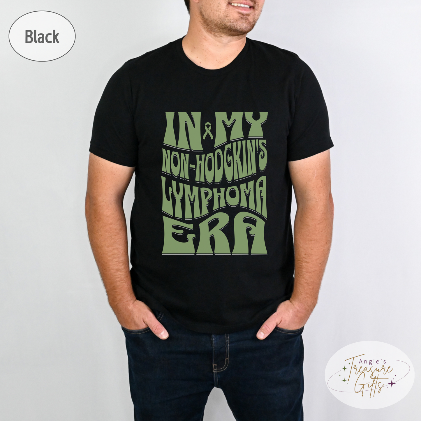 In My Non-Hodgkin’s Lymphoma Era Shirt – Lime Green Awareness Ribbon – Bella Canvas 3001 Unisex Tee – Cancer Support Gift