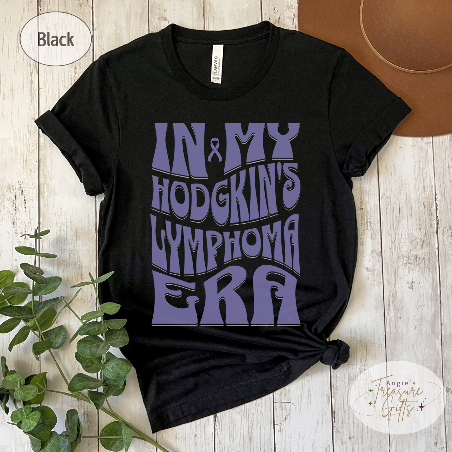 In My Hodgkin’s Lymphoma Era Shirt – Purple Awareness Ribbon – Bella Canvas 3001 Unisex Tee