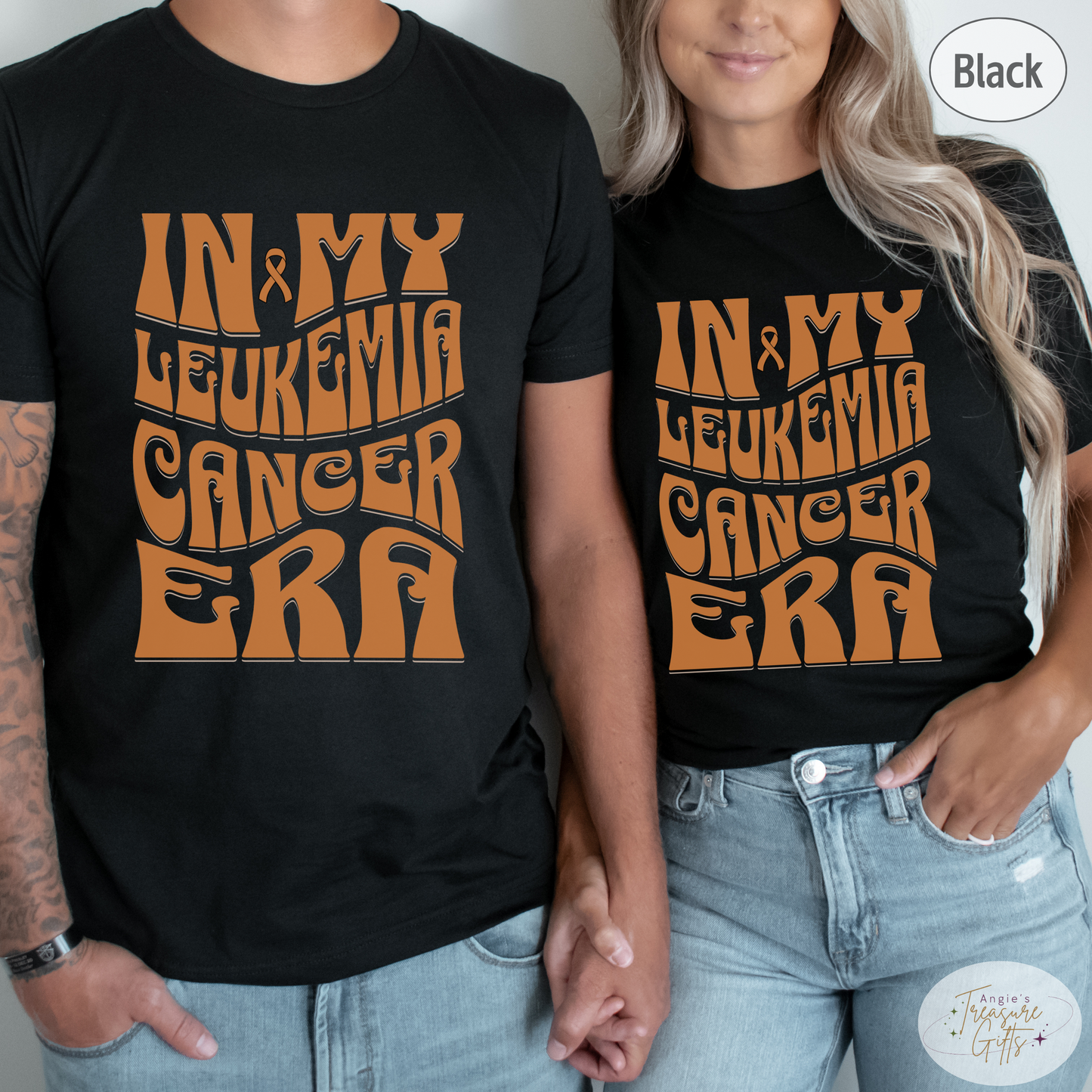 In My Leukemia Era Shirt – Orange Awareness Ribbon – Bella Canvas 3001 Unisex Tee – Cancer Support Gift