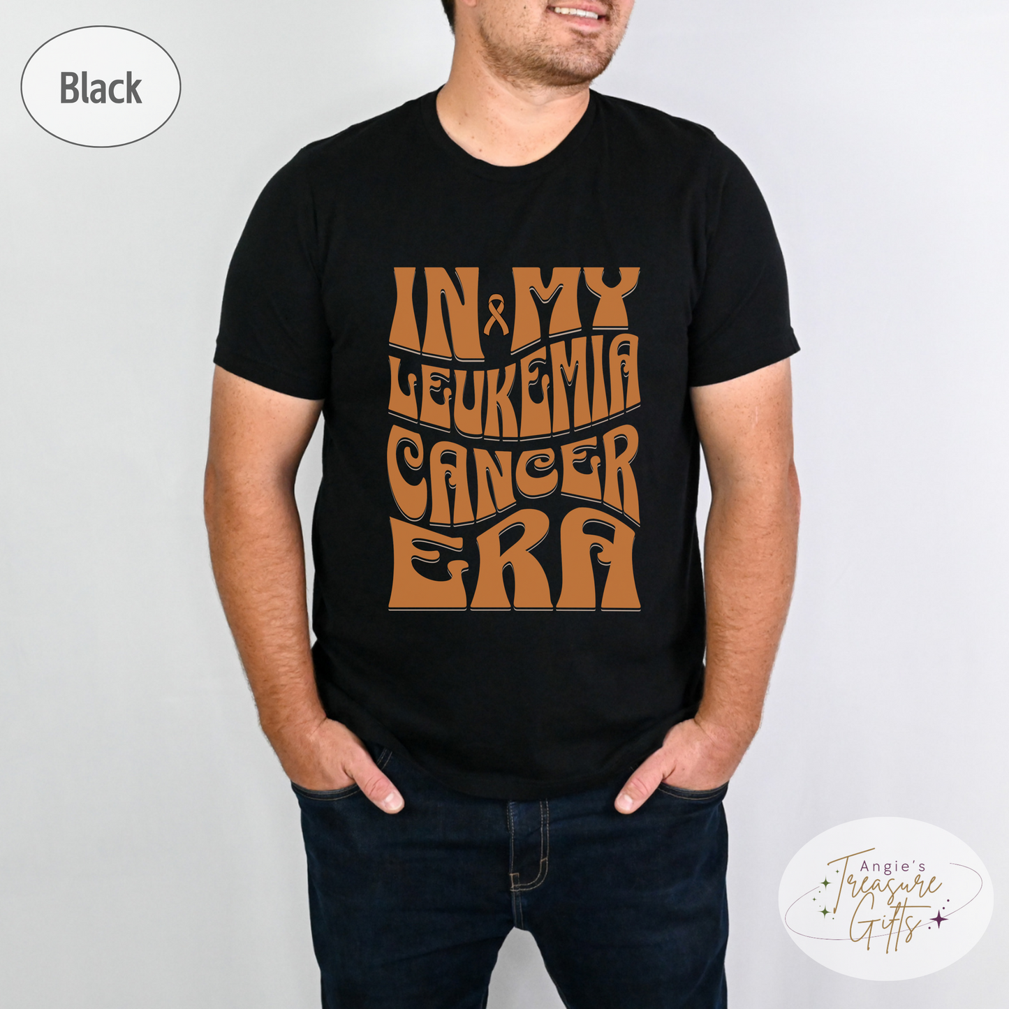 In My Leukemia Era Shirt – Orange Awareness Ribbon – Bella Canvas 3001 Unisex Tee – Cancer Support Gift