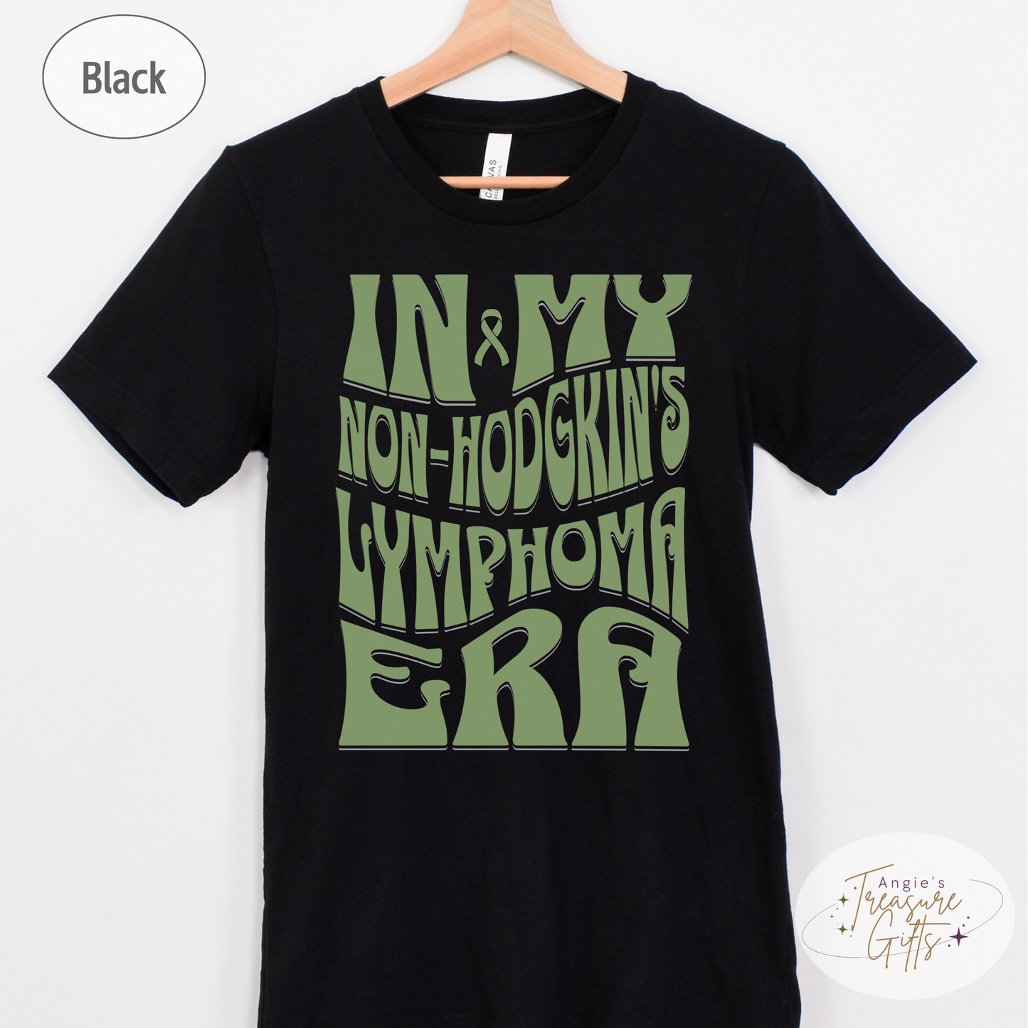 In My Non-Hodgkin’s Lymphoma Era Shirt – Lime Green Awareness Ribbon – Bella Canvas 3001 Unisex Tee – Cancer Support Gift