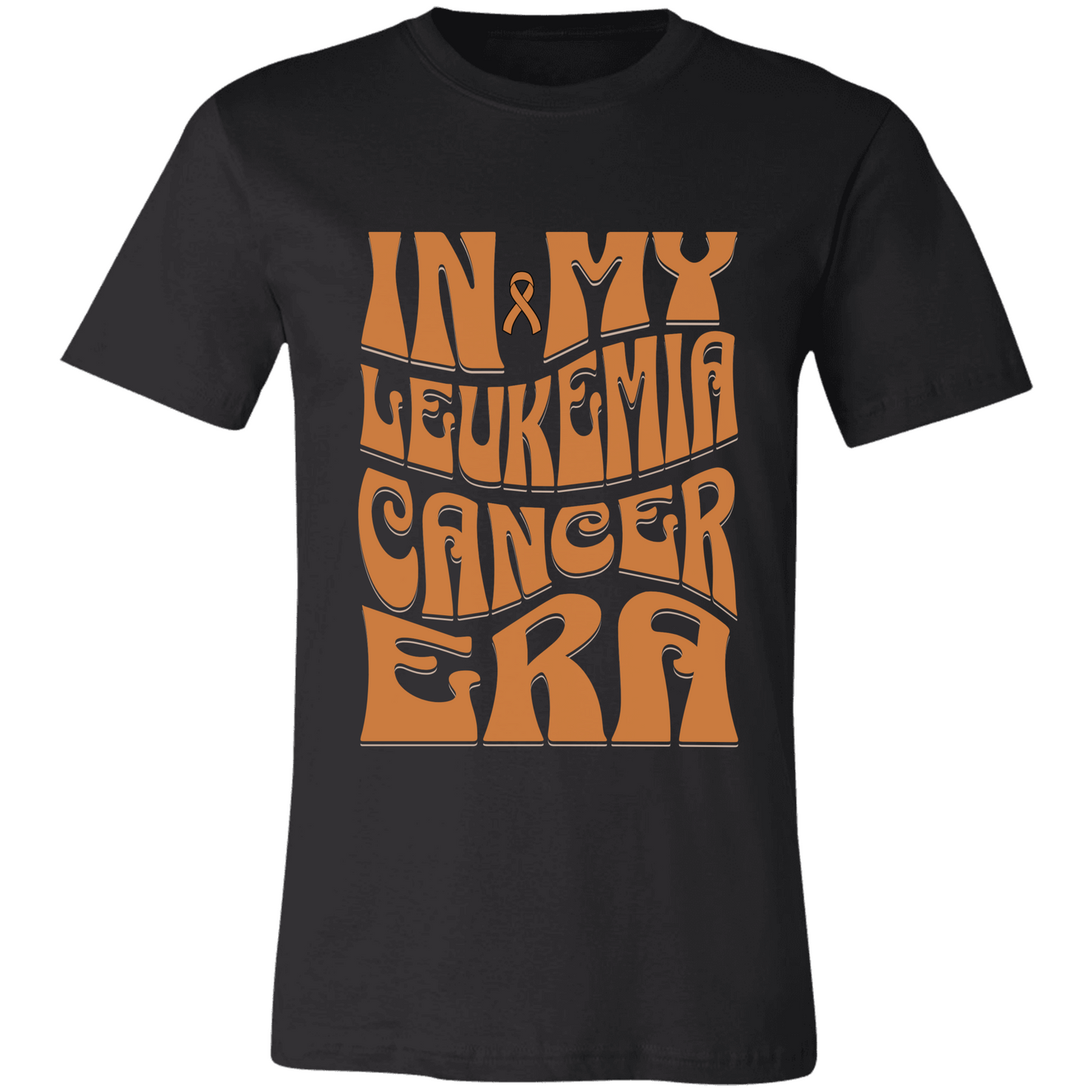 In My Leukemia Era Shirt – Orange Awareness Ribbon – Bella Canvas 3001 Unisex Tee – Cancer Support Gift