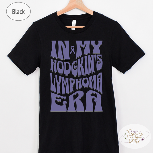 In My Hodgkin’s Lymphoma Era Shirt – Purple Awareness Ribbon – Bella Canvas 3001 Unisex Tee
