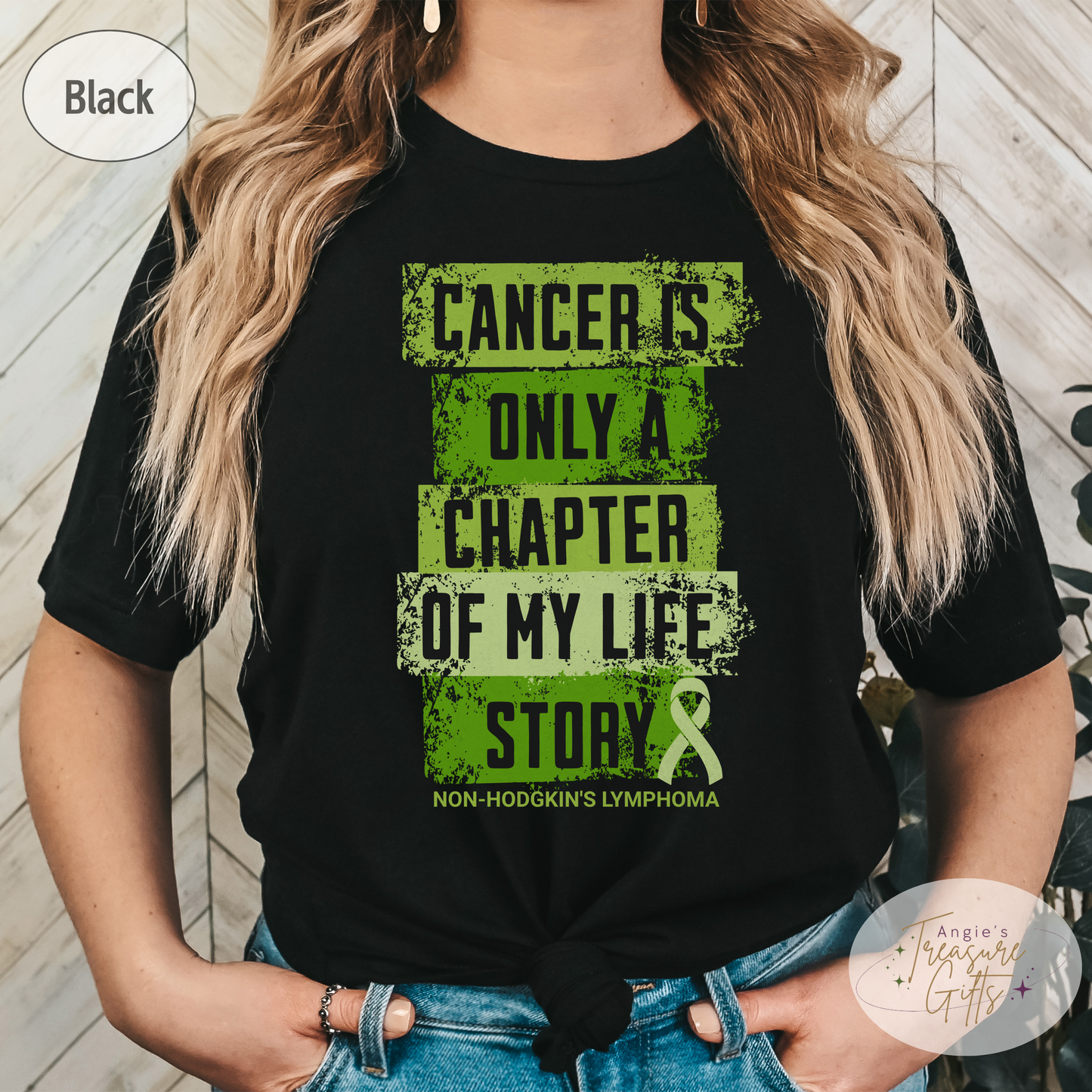 Non-Hodgkin's Lymphoma T-Shirt – Lime Green Ribbon Survivor Tee – Unisex Cancer Awareness Shirt - Small to 6XL Plus Size - Support Squad