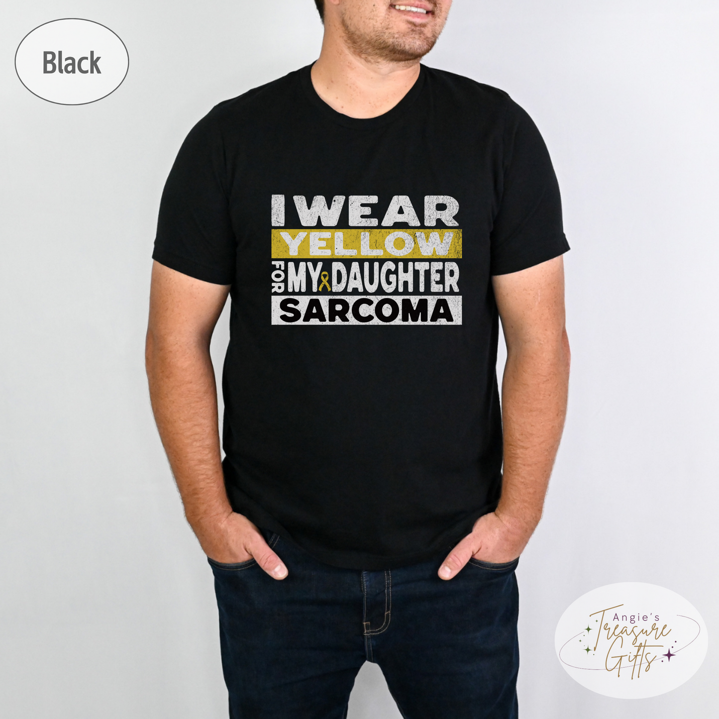 Sarcoma Awareness Shirt, I Wear Yellow for My Daughter Tee, Sarcoma Cancer Awareness T-Shirt, Sarcoma Sweatshirt Support Gift