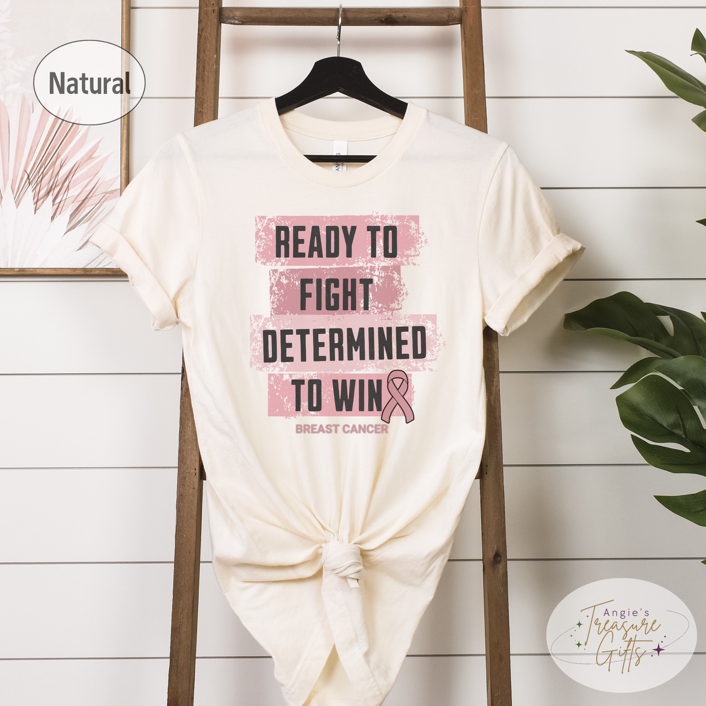 Breast Cancer Shirt, Pink Awareness Ribbon Tee, Cancer Warrior Tshirt, Chemo Gift for Breast Cancer Treatment, Support Squad Benefit Shirt