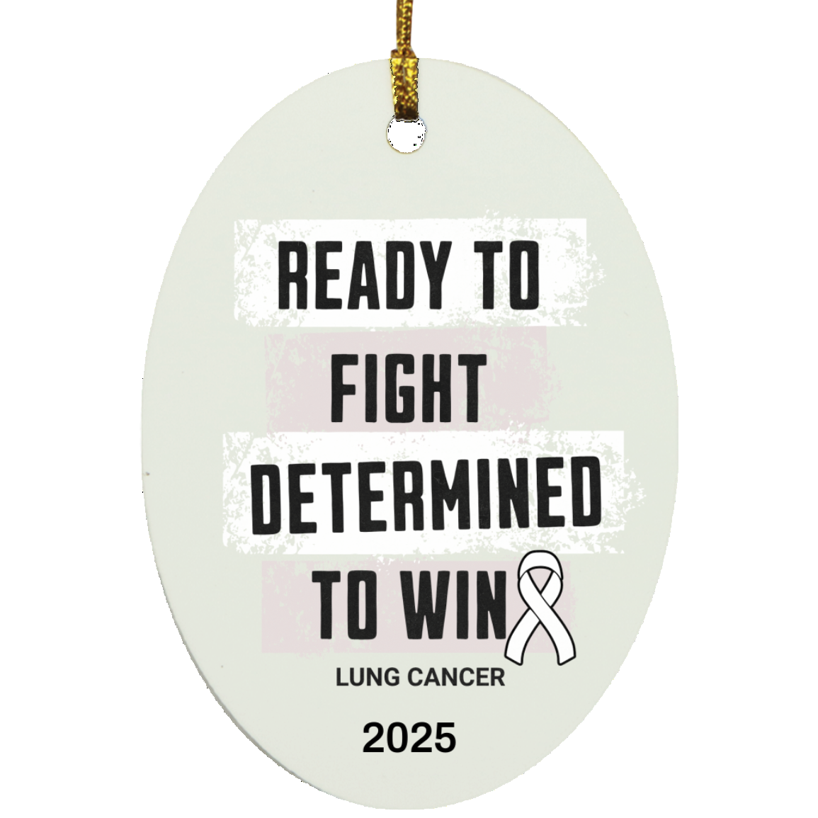 Personalized Lung Cancer Awareness Ornaments – White Ribbon Keepsakes