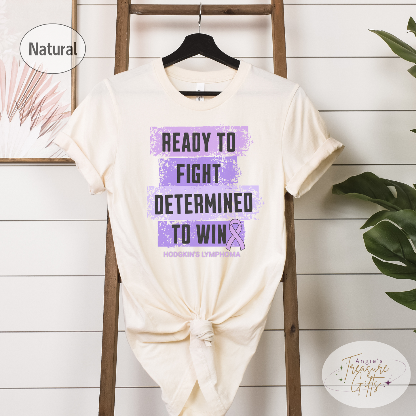 Hodgkins Lymphoma Shirt, Purple Awareness Ribbon, Cancer Warrior Tshirt, Chemo Gift for Cancer Treatment, Lymphoma Support Squad Shirt