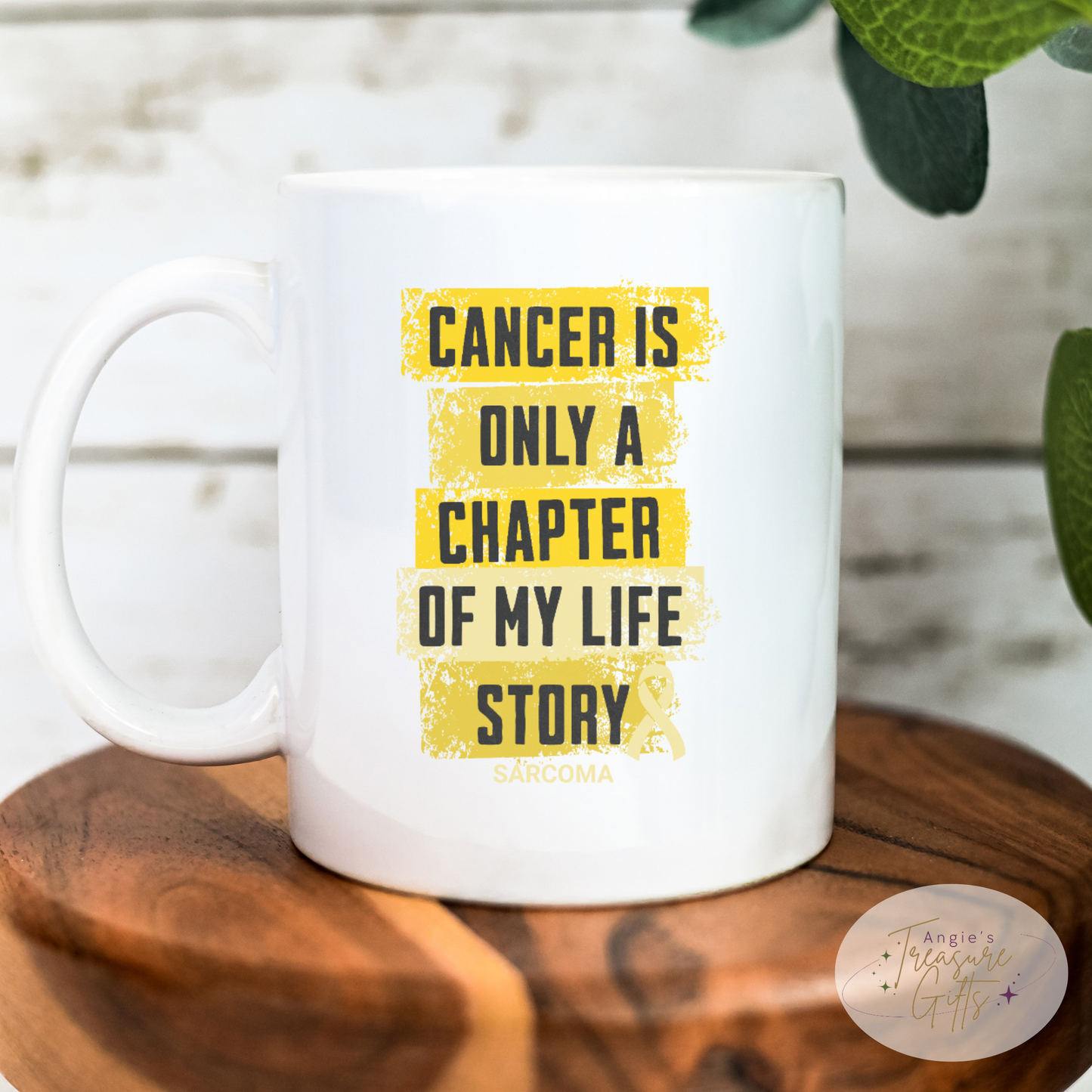 Sarcoma Cancer Survivor Gift, Bone Cancer Awareness Coffee Cup, Cancer Is Only a Chapter Gift for Mother's day or Father's Day