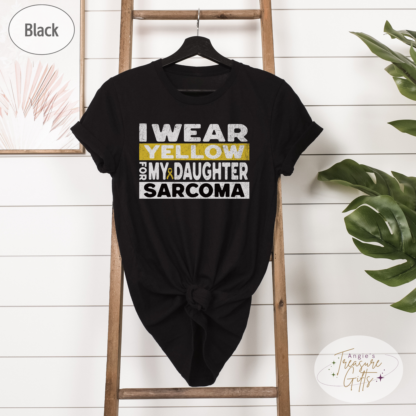 Sarcoma Awareness Shirt, I Wear Yellow for My Daughter Tee, Sarcoma Cancer Awareness T-Shirt, Sarcoma Sweatshirt Support Gift