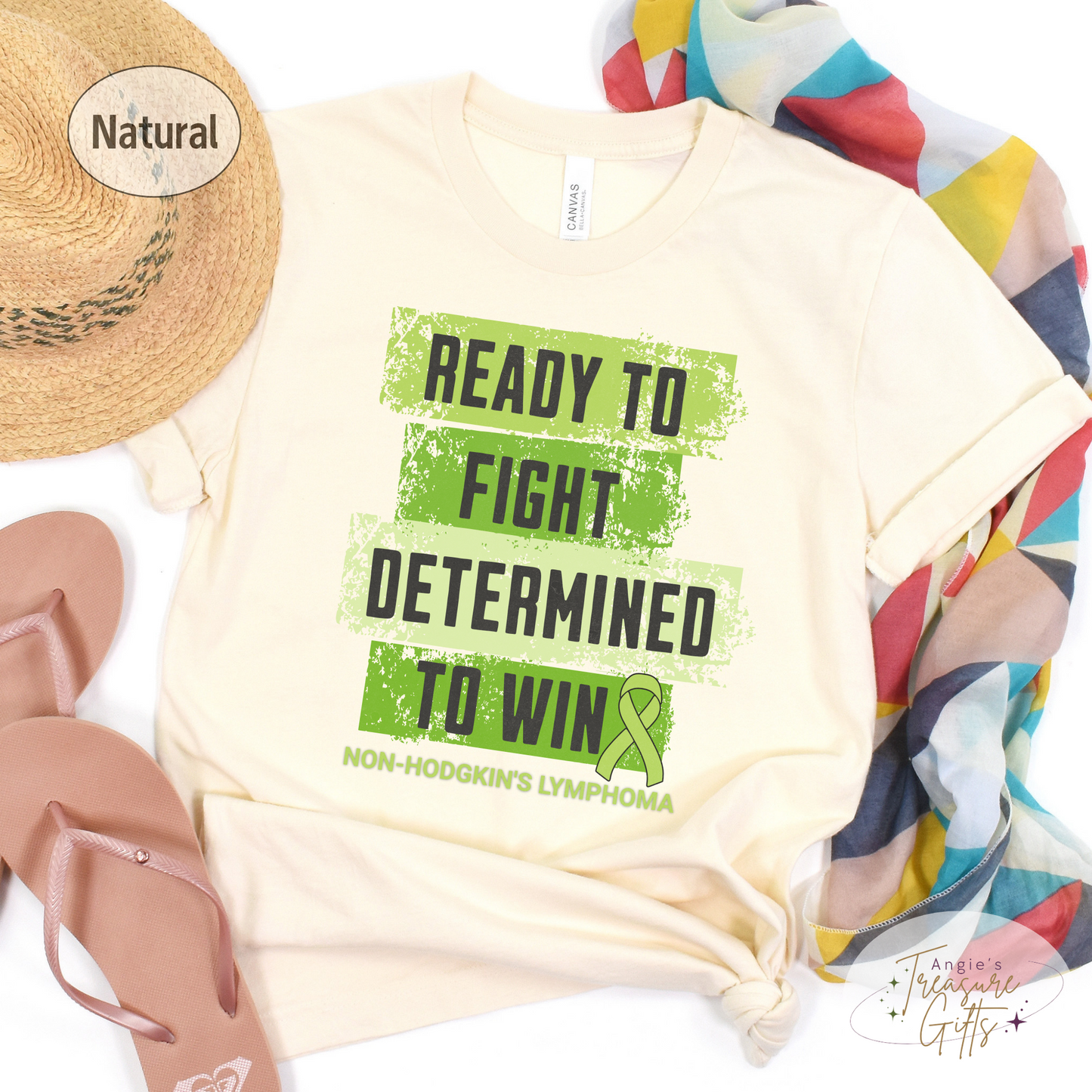Non-Hodgkins Lymphoma Shirt, Lime Green Awareness Ribbon, Cancer Warrior Tshirt, Chemo Gift for Cancer Treatment, Support Squad Shirt