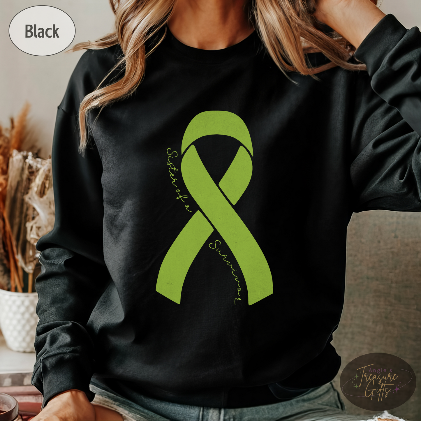 Personalized Non-Hodgkin’s Lymphoma Awareness Shirt – Lime Green Ribbon Tee – Customizable Survivor, Warrior, Fighter Support – Bella Canvas 3001