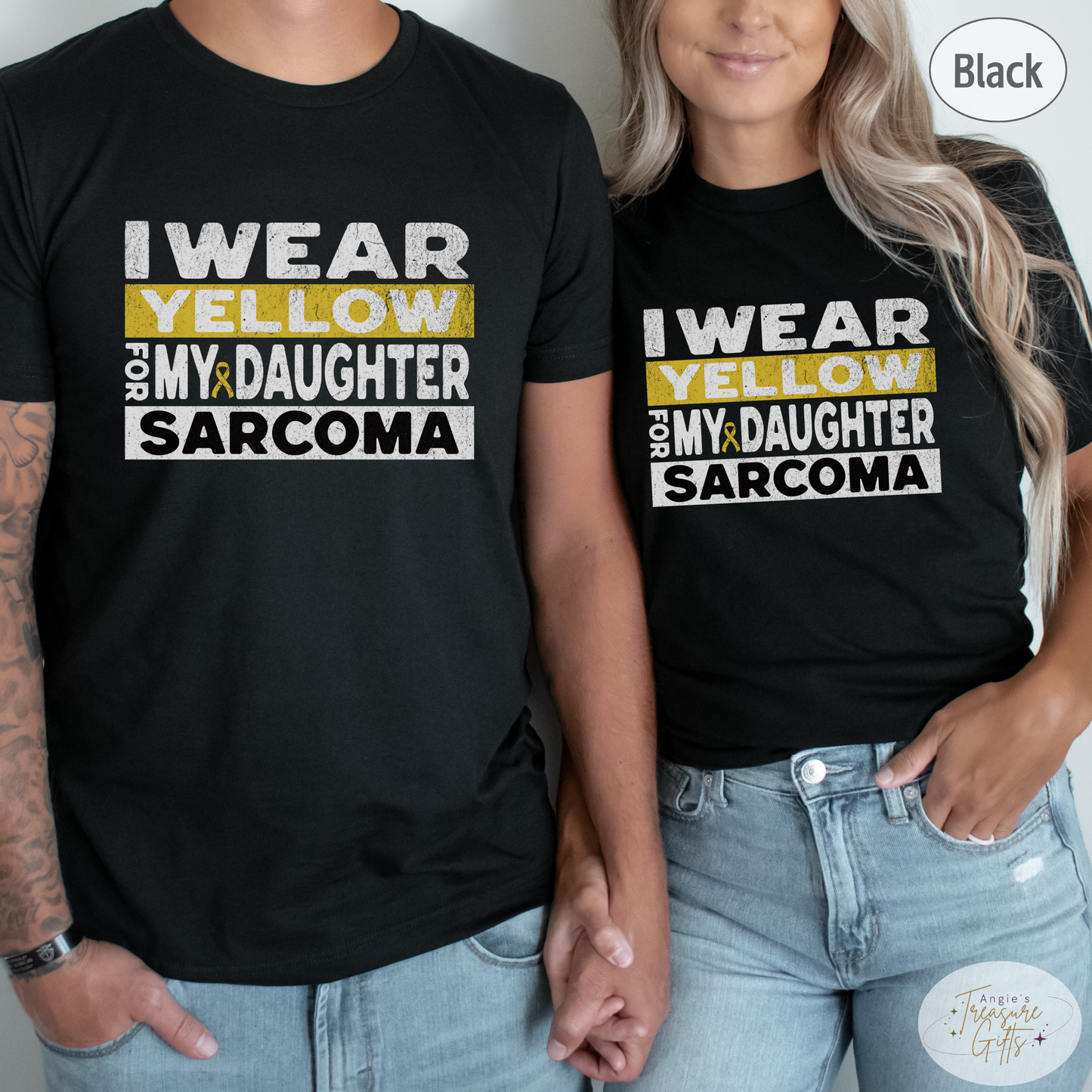 Sarcoma Awareness Shirt, I Wear Yellow for My Daughter Tee, Sarcoma Cancer Awareness T-Shirt, Sarcoma Sweatshirt Support Gift