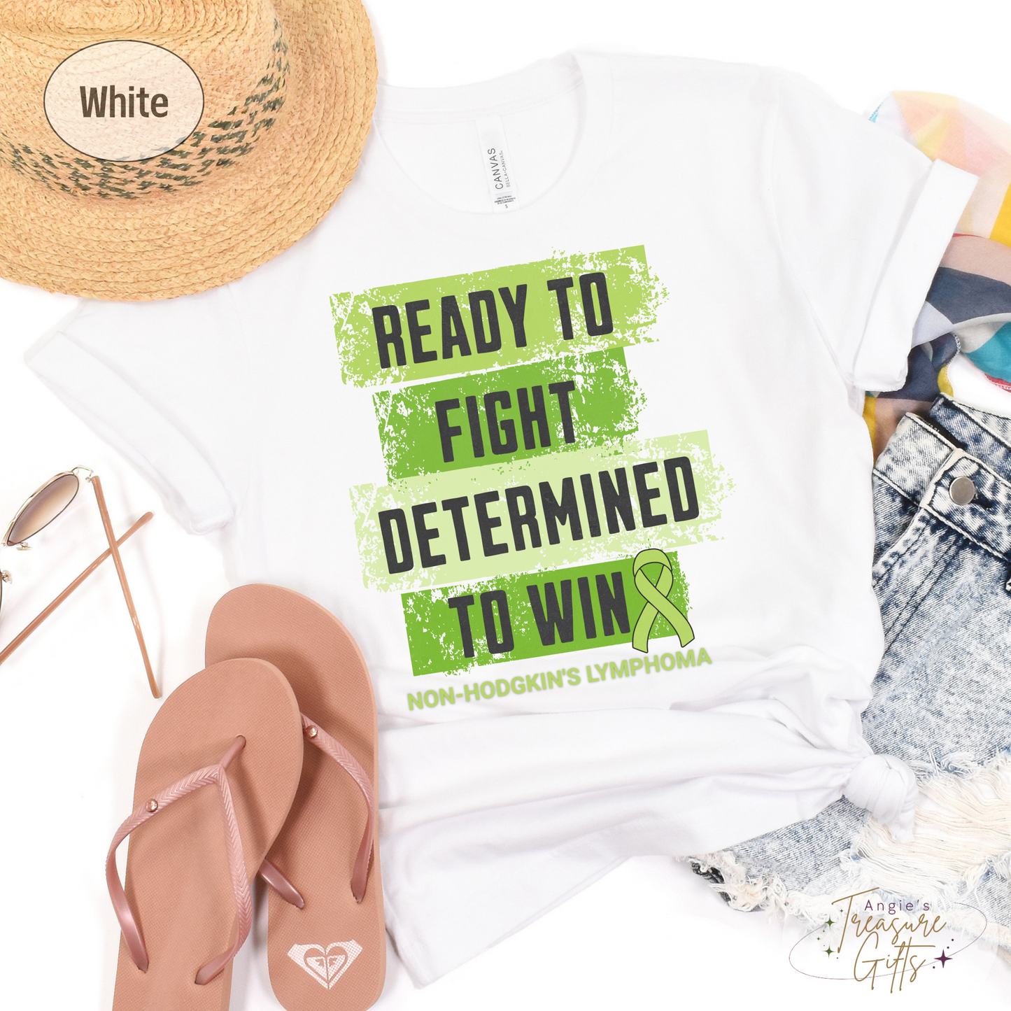 Non-Hodgkins Lymphoma Shirt, Lime Green Awareness Ribbon, Cancer Warrior Tshirt, Chemo Gift for Cancer Treatment, Support Squad Shirt